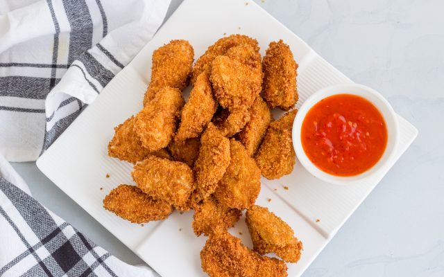 Chicken Nuggets with Ketchup, Popular American Fast Food, Snack, Quick Bites, Appetizer,